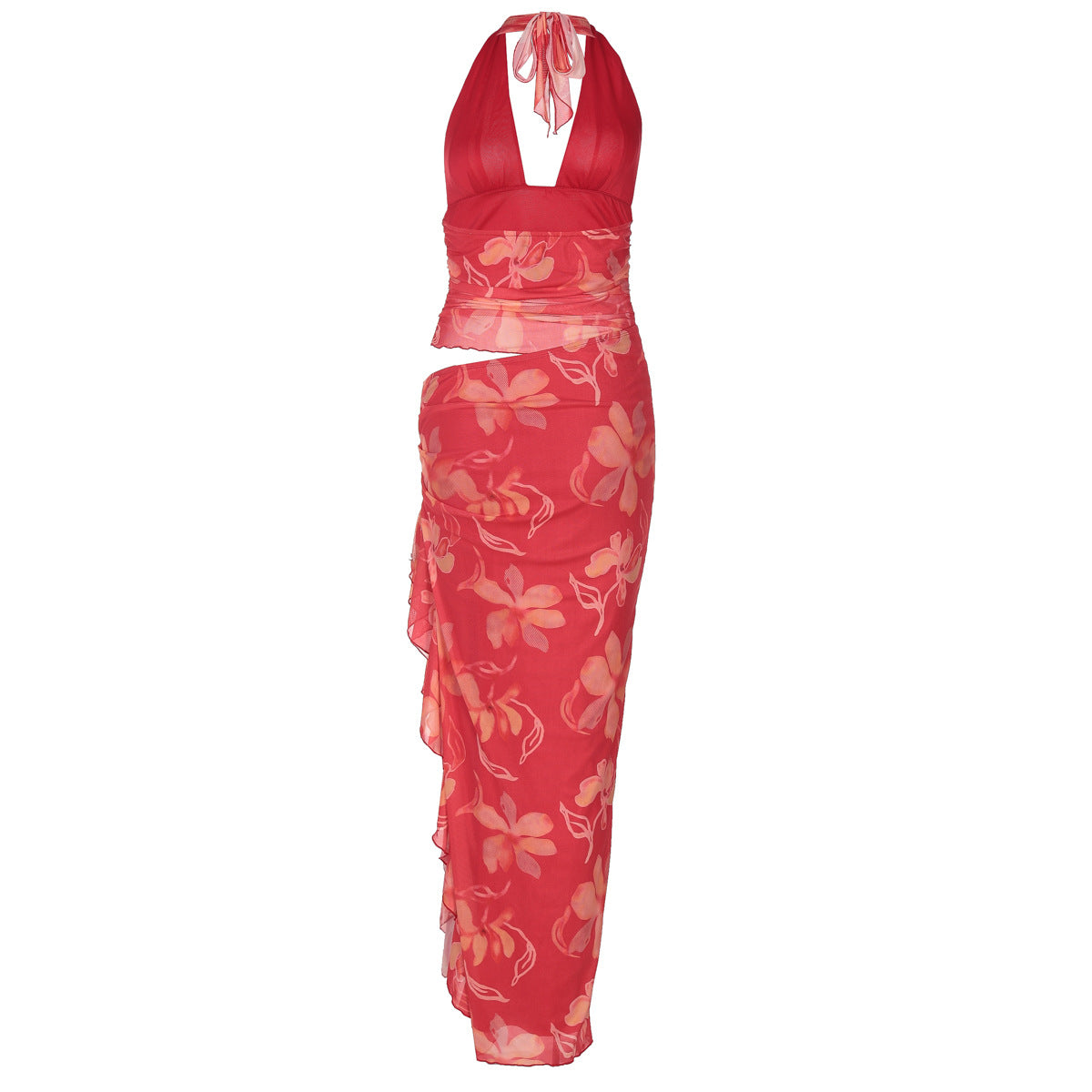 Rebus Maxi Dress - Red