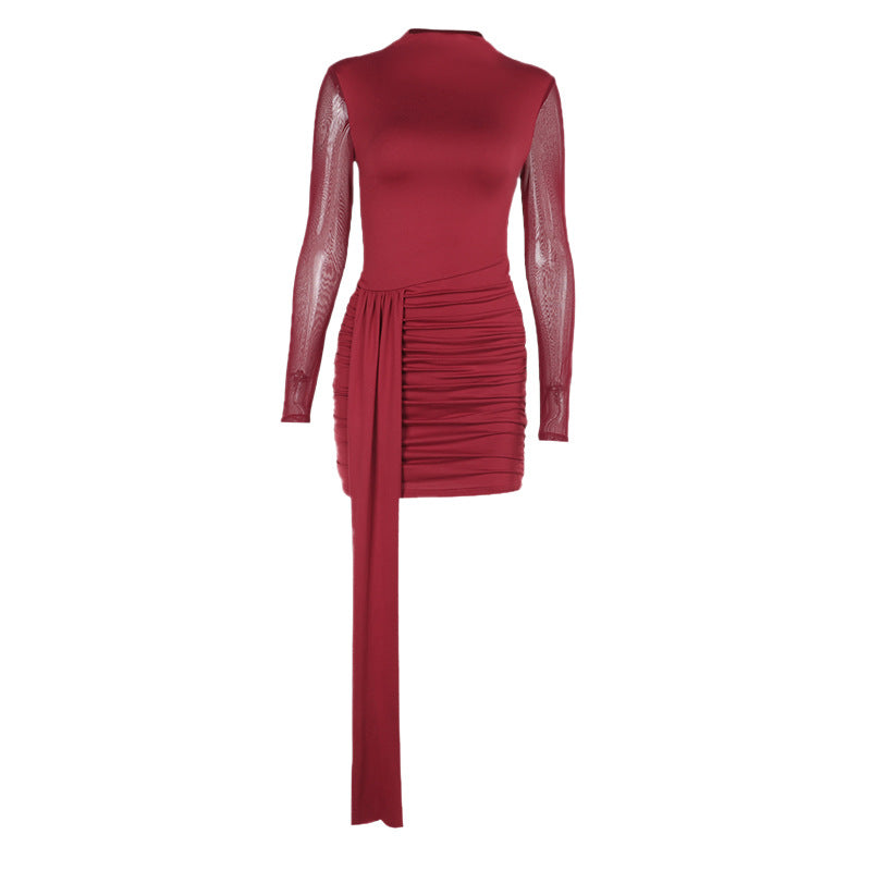 Rave Mini Bodycon-Red