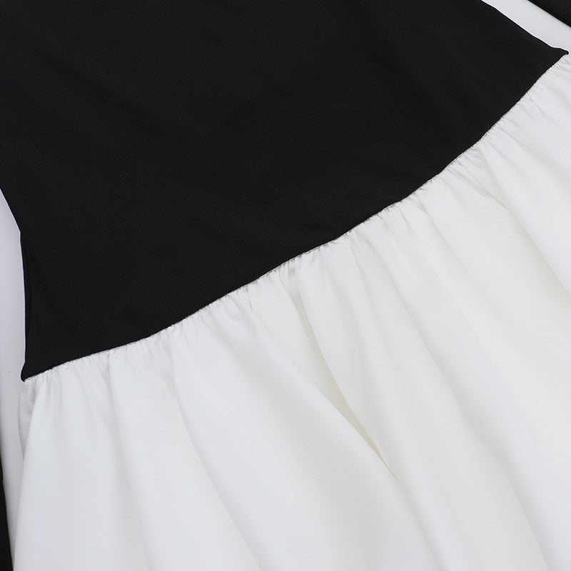 Off-Shoulder Long-Sleeve Bubble Hem Mini Dress 11