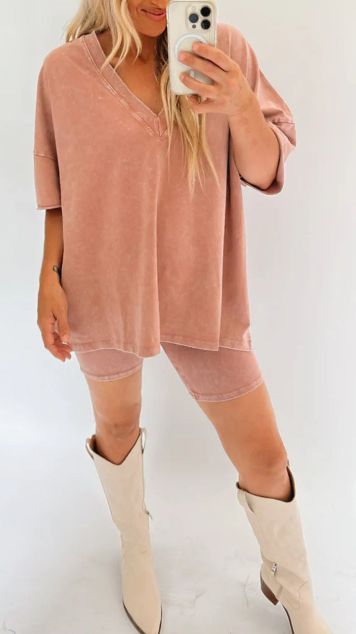 WOMEN'S SUMMER WASHED SET - Fashionpara