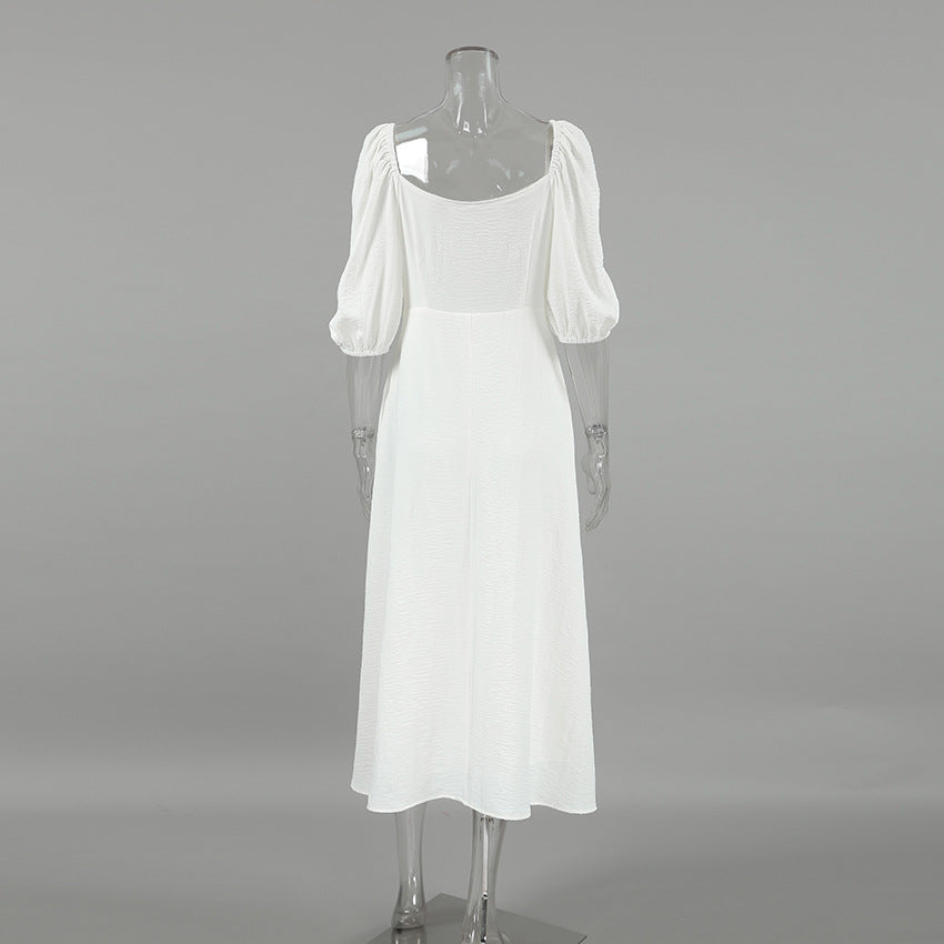 Fae Off Shoulder Dress - White