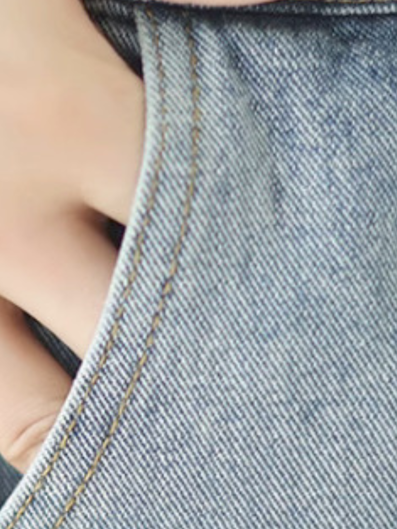 Angels Forever Denim Natural Waist Short Bottom Pant - Fashionpara
