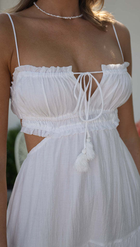 Saz Maxi Dress - White