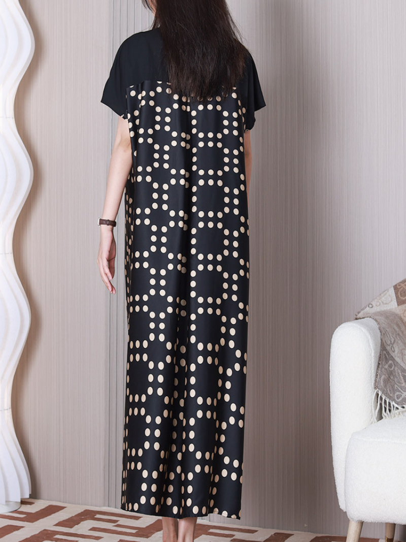 Time Will Come V-neck Short Sleeves A-line Dress 4