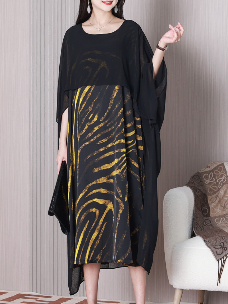 Remember Me Round Neck A-line Dress - Fashionpara