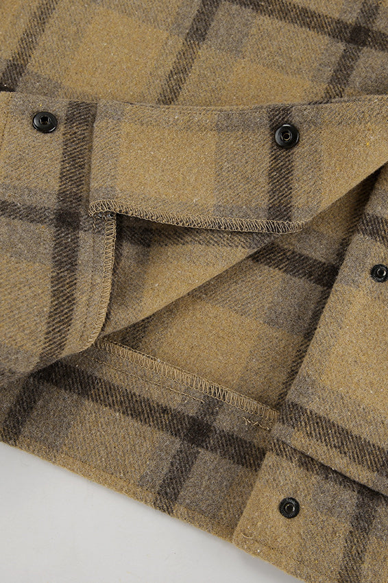Vintage Loose Plaid Wool Coat for Timeless Style and Comfort