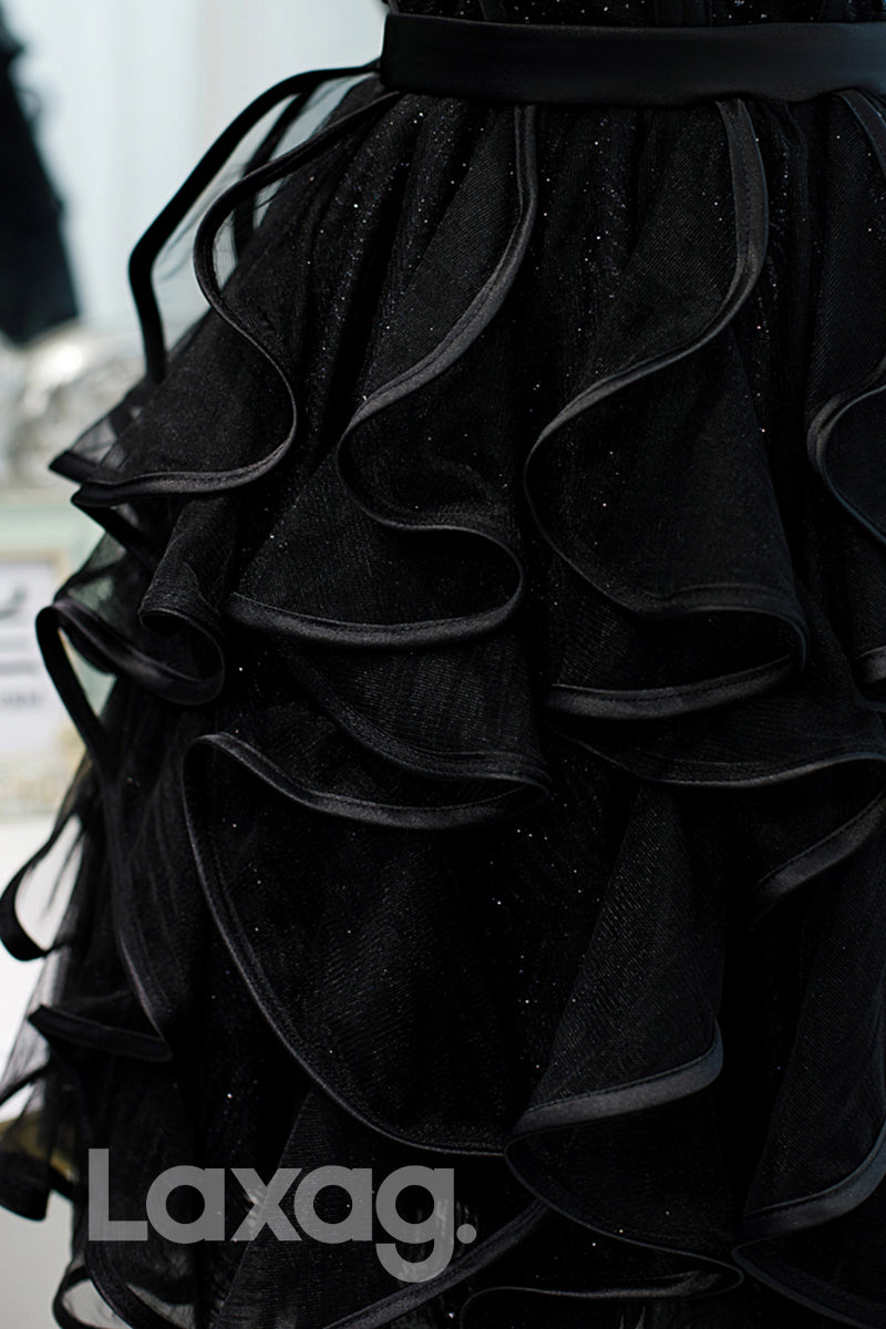 Spaghetti Straps Beads Short Homecoming Dress - Fashionpara