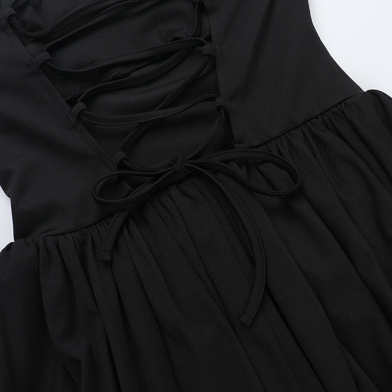 Strapless Fit-and-Flare Bubble-Hem Mini Dress 13