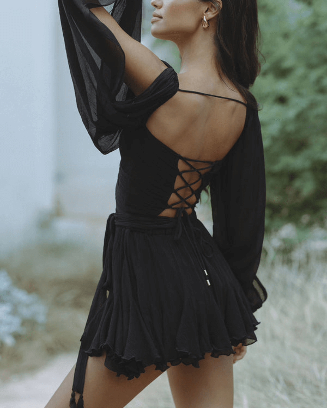 Elegant Holiday Chiffon Dress - Fashionpara