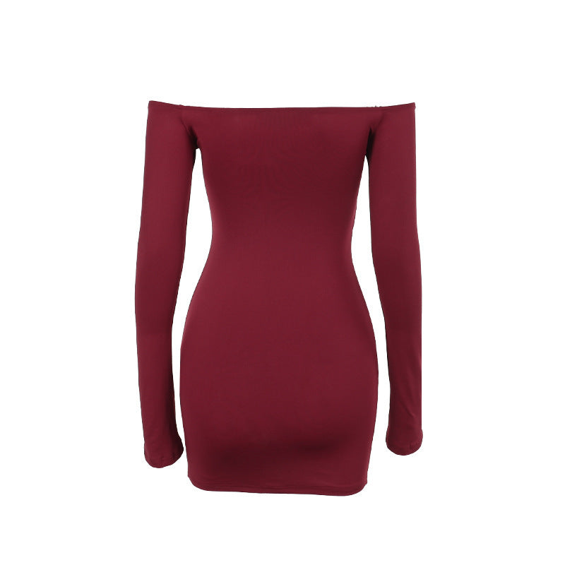 Crimson Kiss Mini Bodycon Dress - Maroon