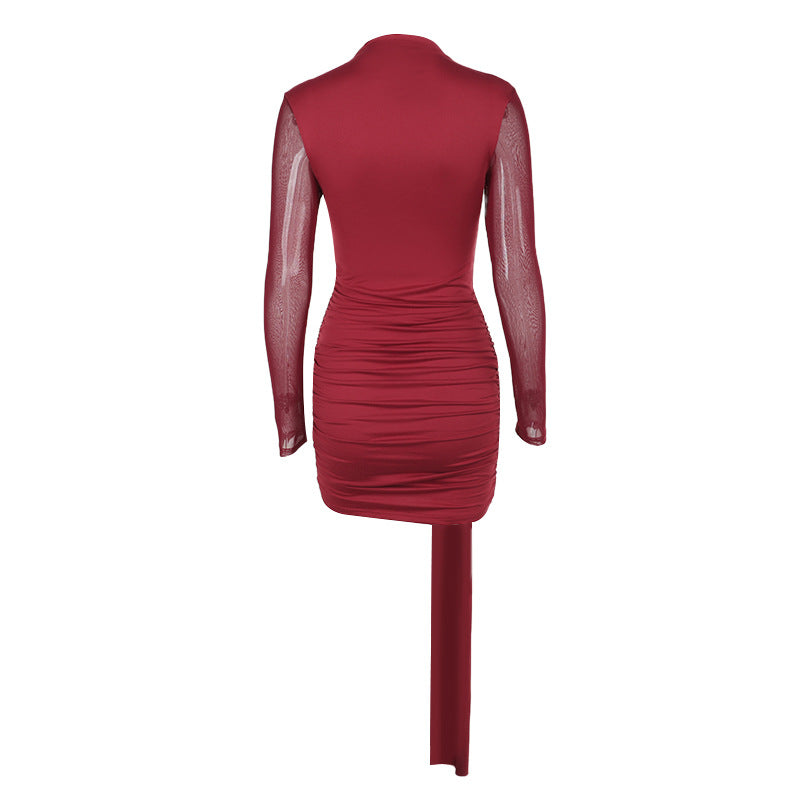 Rave Mini Bodycon-Red