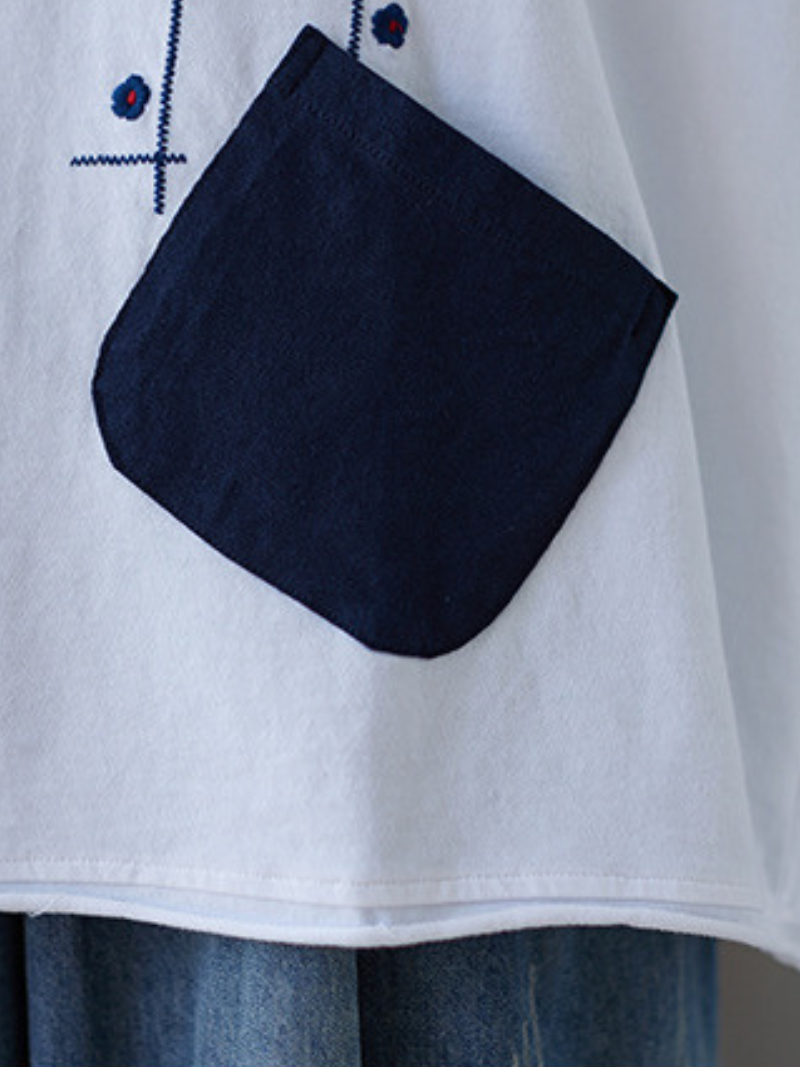 Time Will Come Loose Round Neck Top - Fashionpara