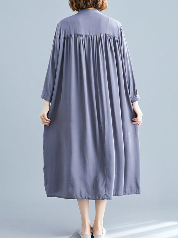 She's All Tiki Midi Shirt Dress - Fashionpara