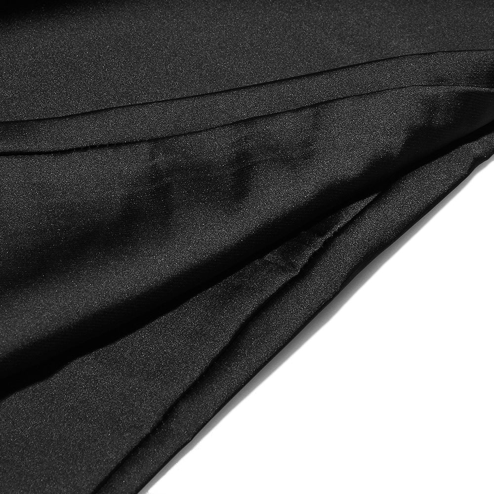 Satin Strapless Ruched Handkerchief-Hem Mini Dress 12