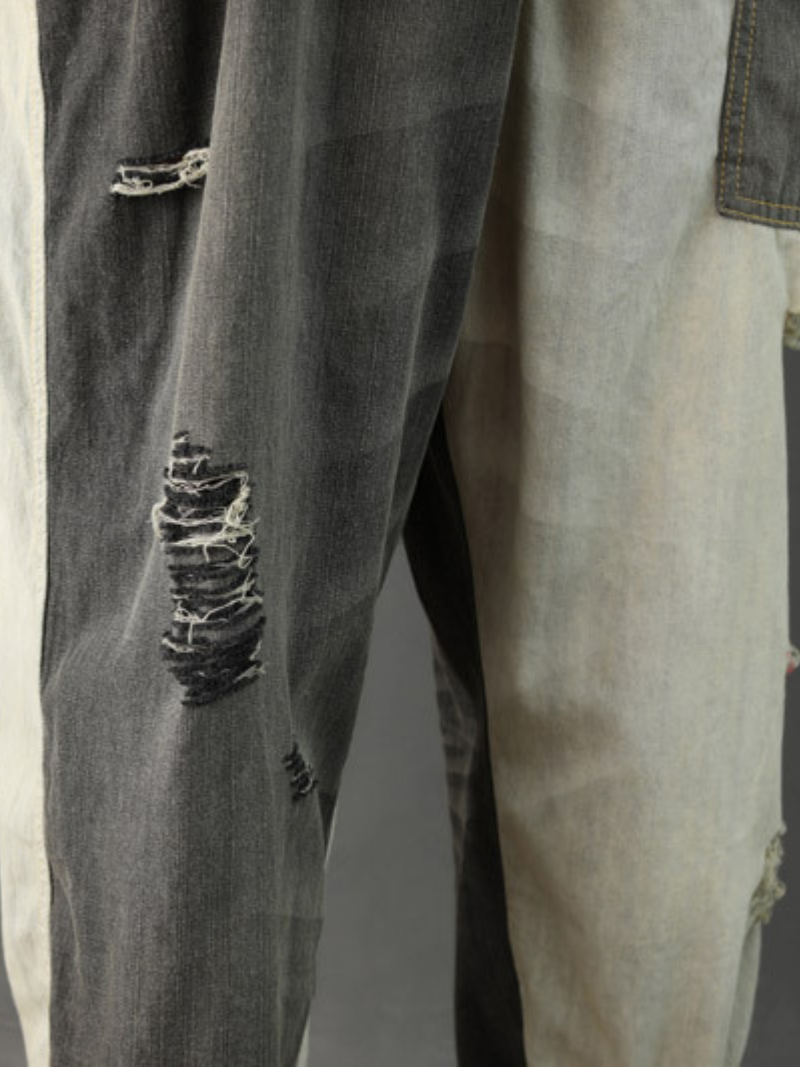 Close Your Eyes Denim Blue Overall Dungarees - Fashionpara