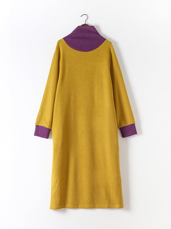 My Softer Side High-Neck Midi Dress - Fashionpara