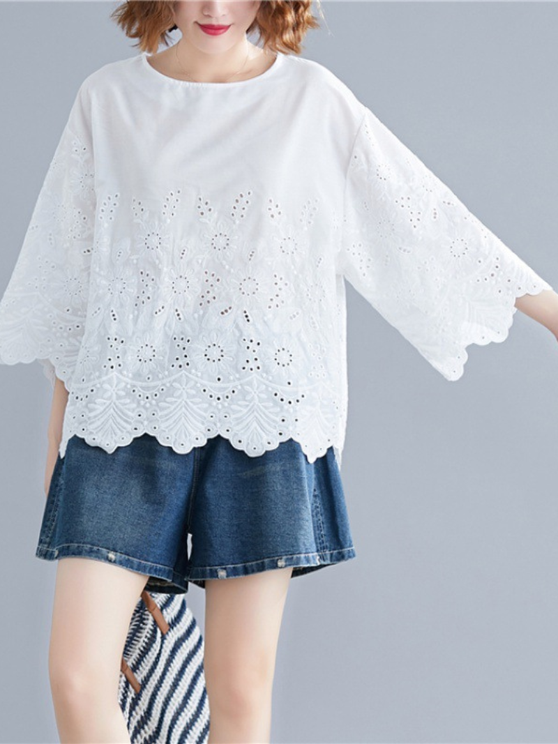 Game Of Love Round Neck Floral Top - Fashionpara