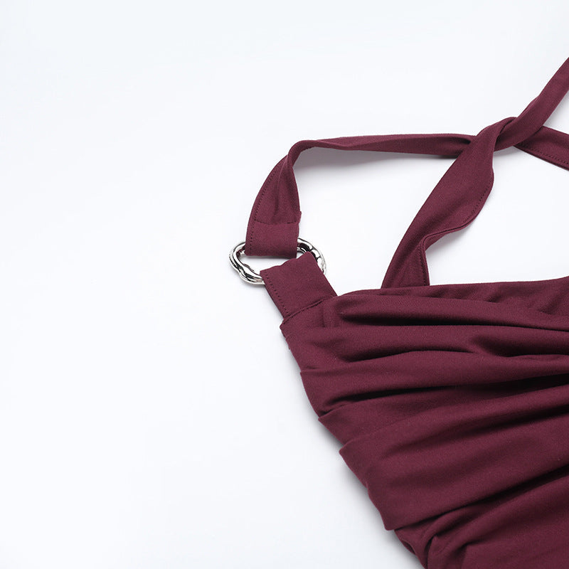 Solomon Maxi Dress - Maroon