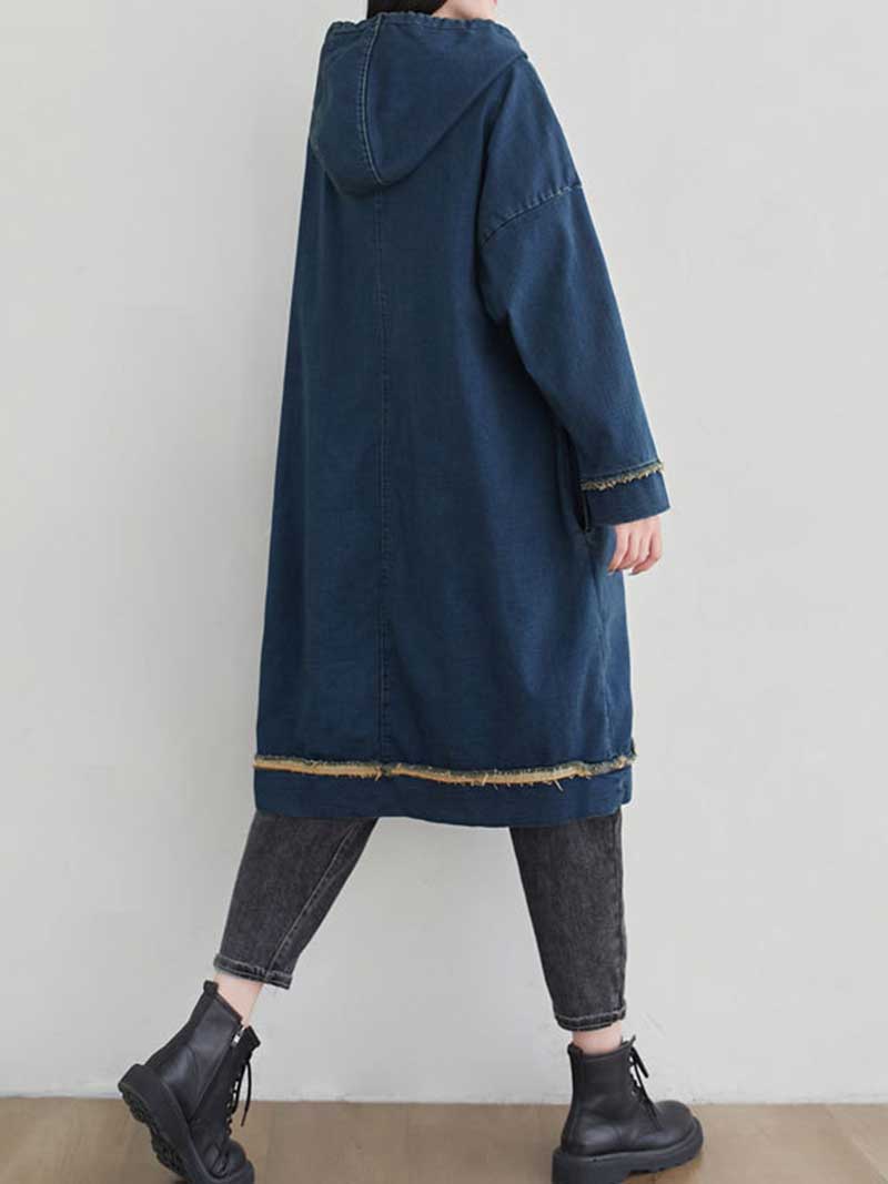 Feel My Love Hooded Sweater Midi Dress - Fashionpara