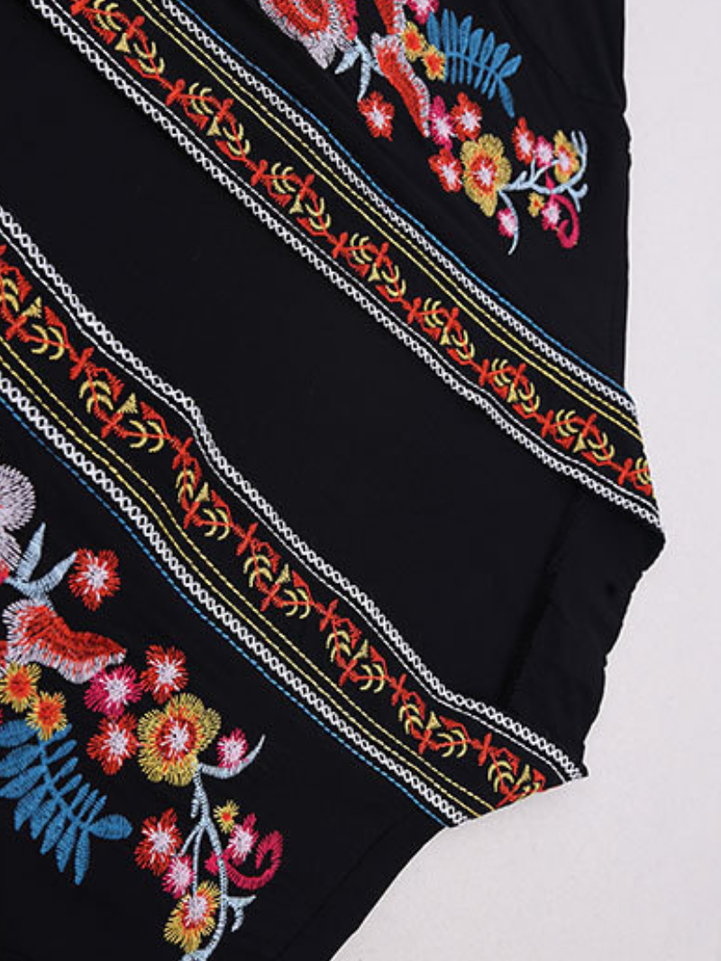 Take My Soul Rayon Black Kimono Jacket - Fashionpara