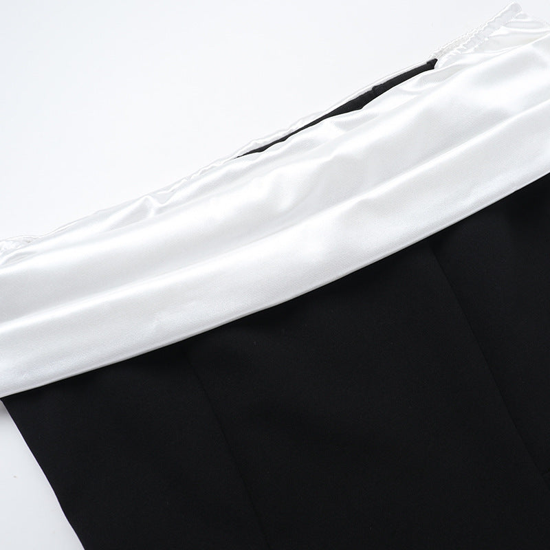 Off-Shoulder Fitted-Waist Flared A-Line Mini Dress 12