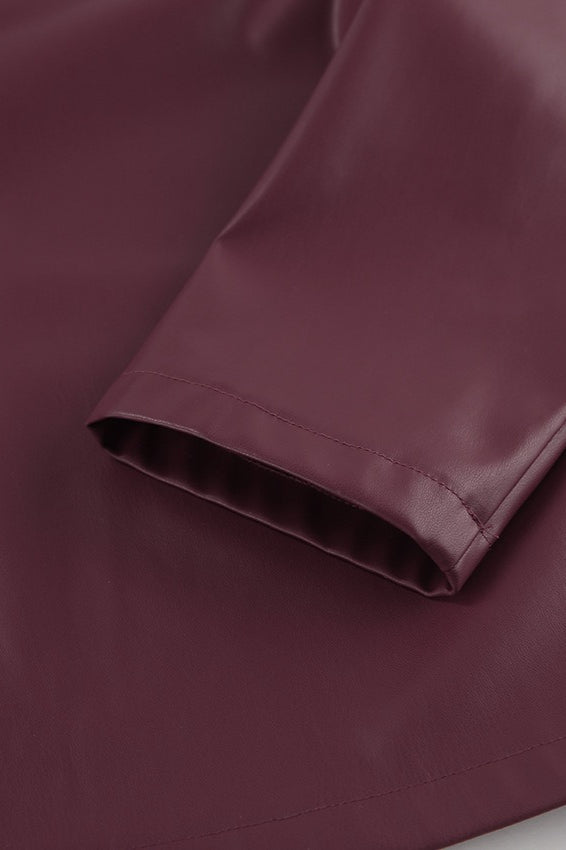 Vintage Loose Fit PU Leather Jacket