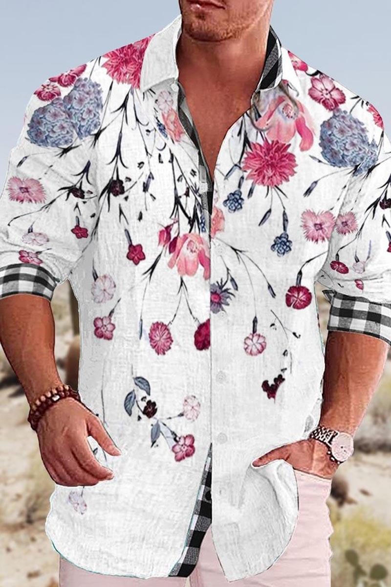 Men's Cotton&Linen Long-Sleeved Fashion Casual Shirt - Fashionpara