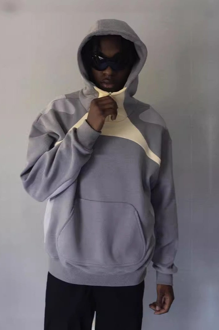 Color Block Zip Hoodie 4