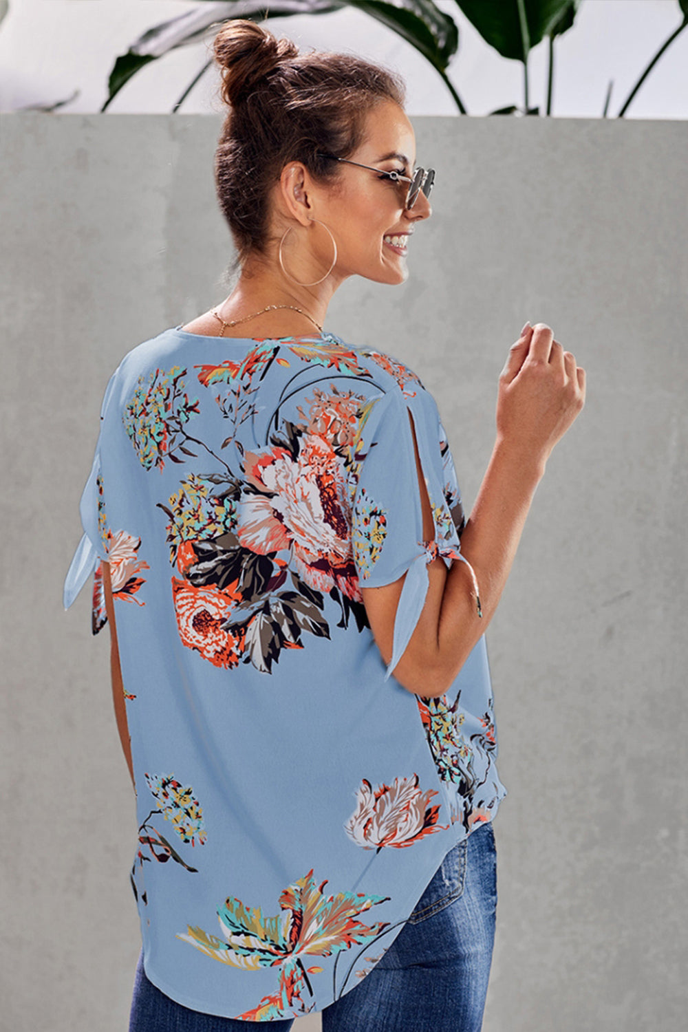 Loose Cross Printed Shirt