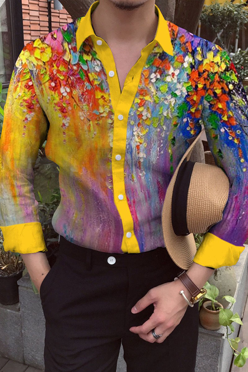 Men's Cotton&Linen Long-Sleeved Fashion Casual Shirt - Fashionpara