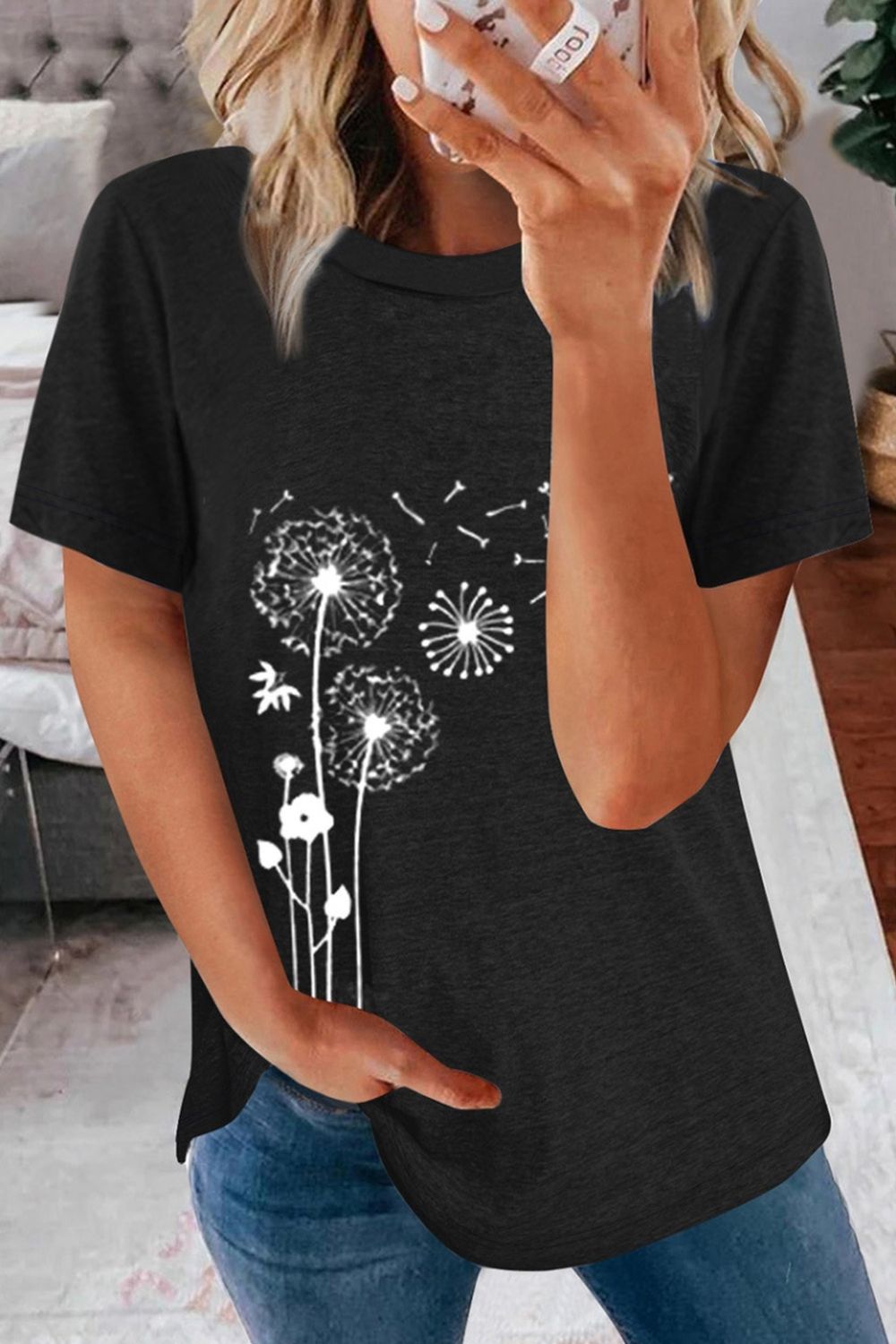 Printed Crew Neck T-Shirt