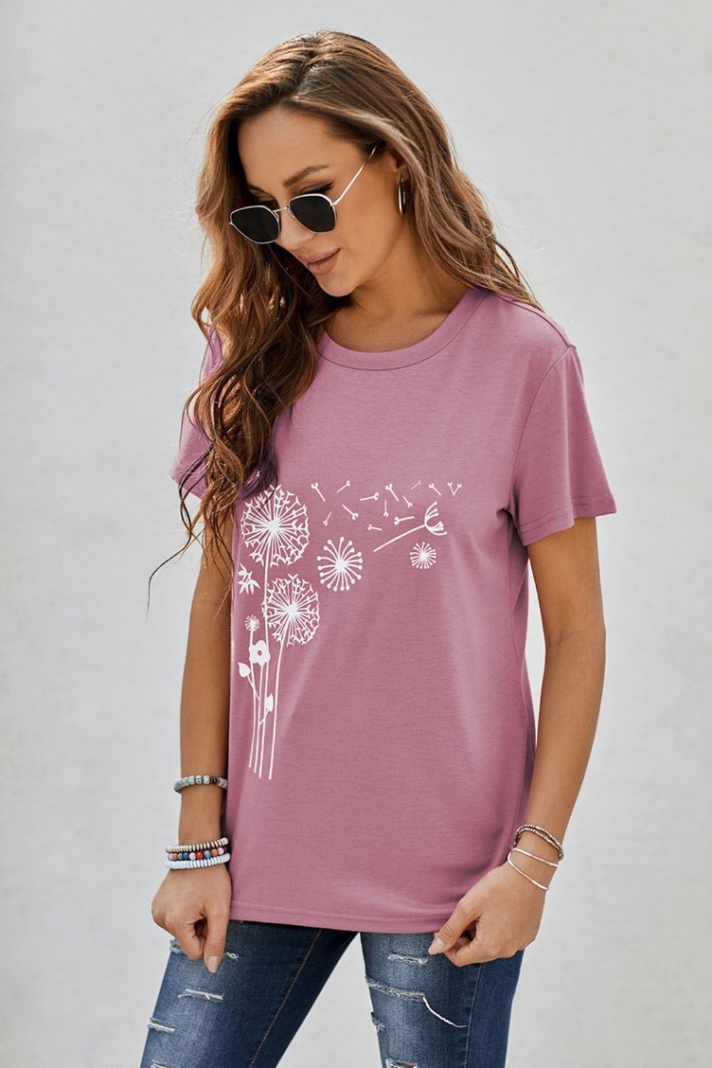 Printed Crew Neck T-Shirt