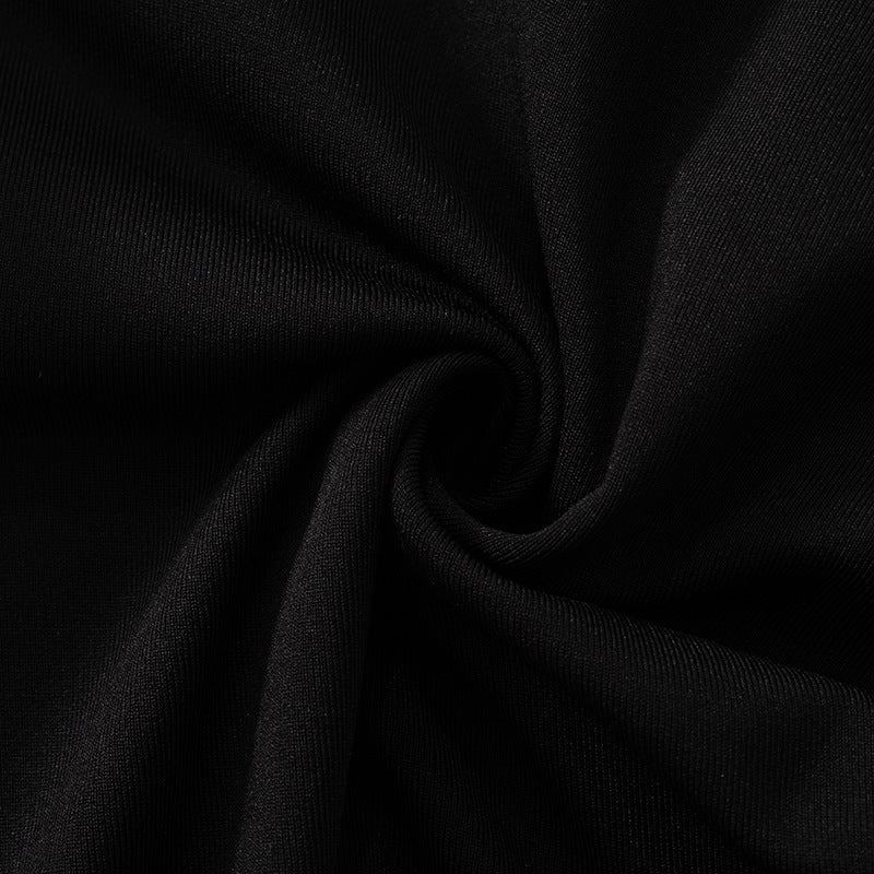 Contrast Ruffle Bell-Sleeve Tie-Front Flared Mini Dress 14