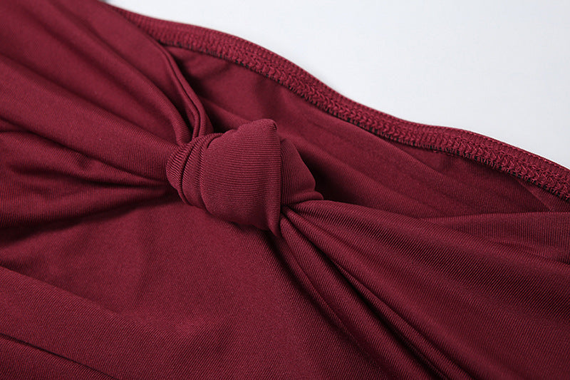 Ruffle Radiance Dress - Red