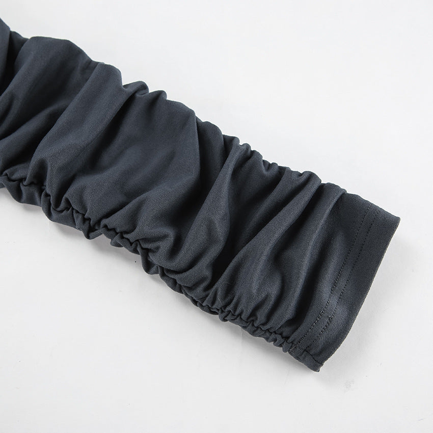 Glamor Off-Shoulder Dress - Grey