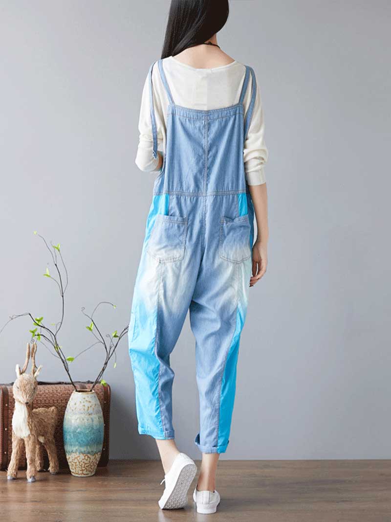 Call Me Crazy Denim Overall Dungarees - Fashionpara