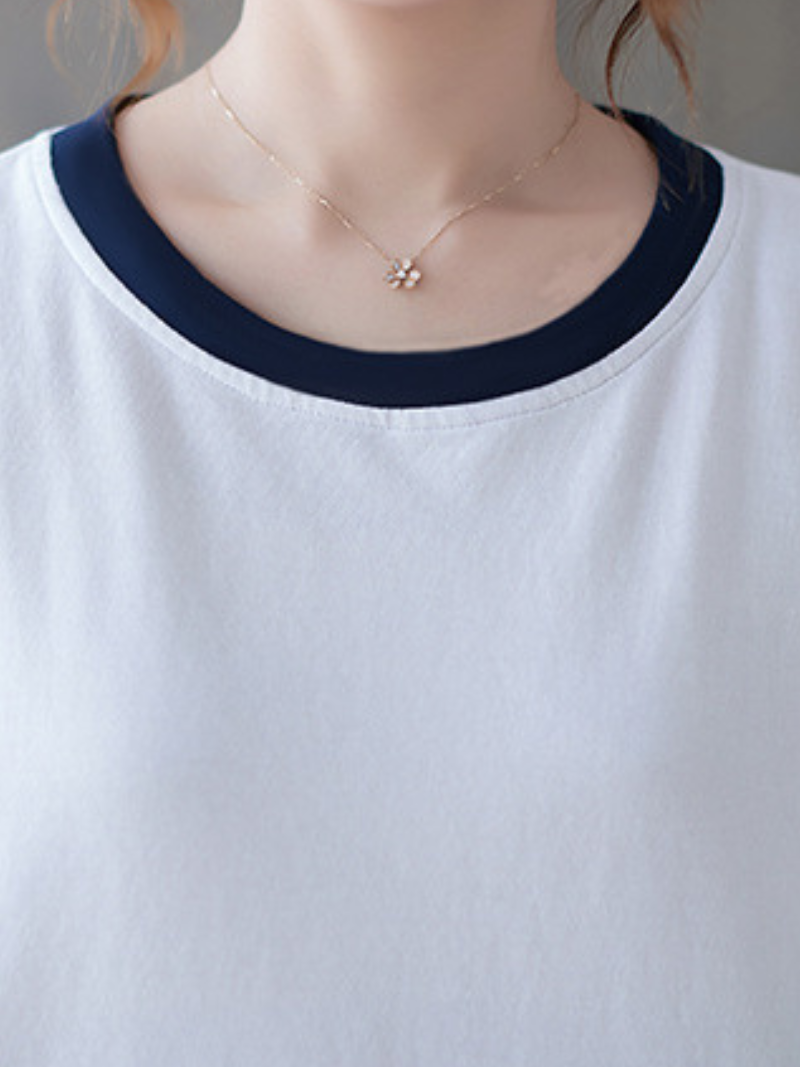 Time Will Come Loose Round Neck Top - Fashionpara