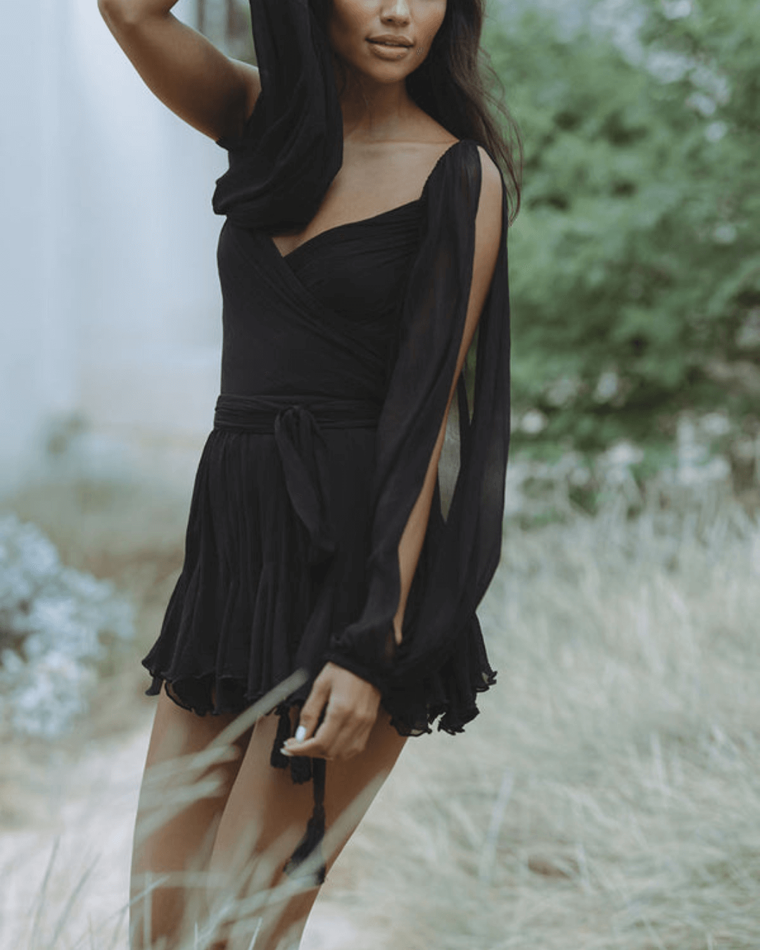 Elegant Holiday Chiffon Dress - Fashionpara