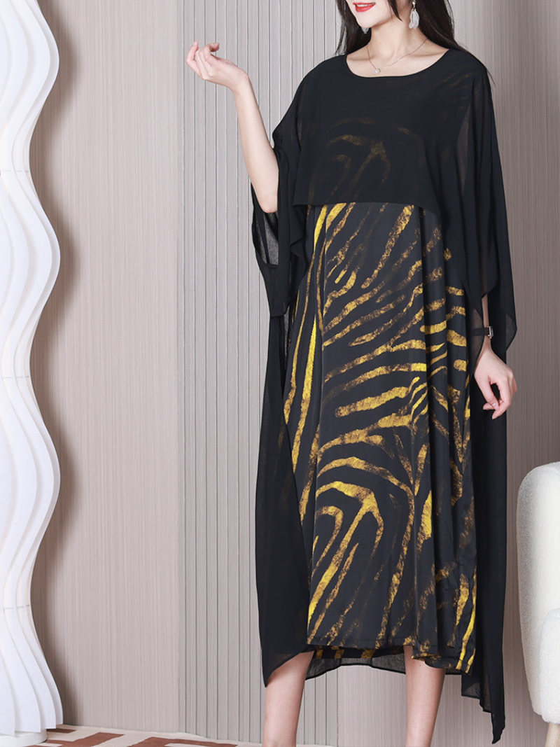 Remember Me Round Neck A-line Dress - Fashionpara