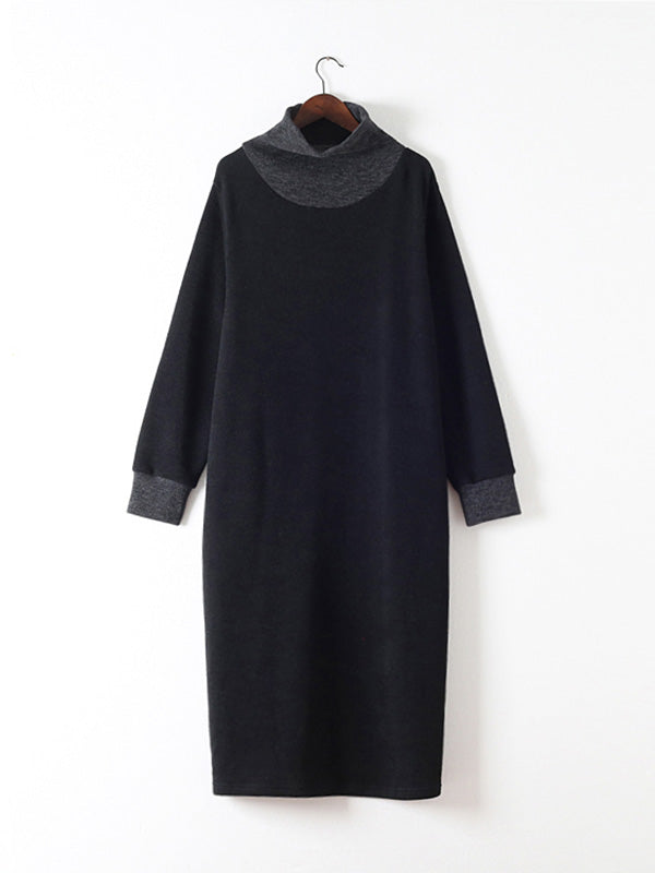 My Softer Side High-Neck Midi Dress - Fashionpara