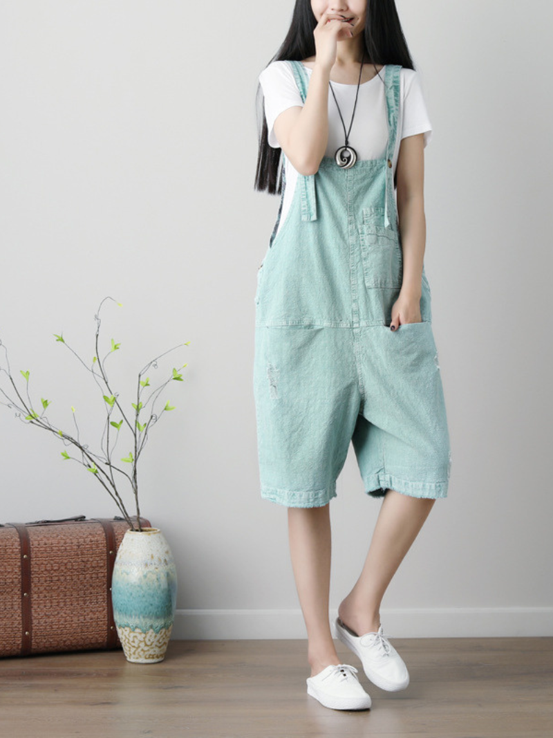 Wrangler Denim Stylish Short Dungarees - Fashionpara