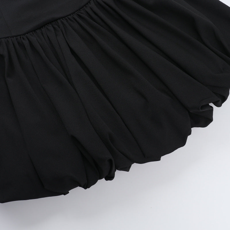 Strapless Fit-and-Flare Bubble-Hem Mini Dress 14