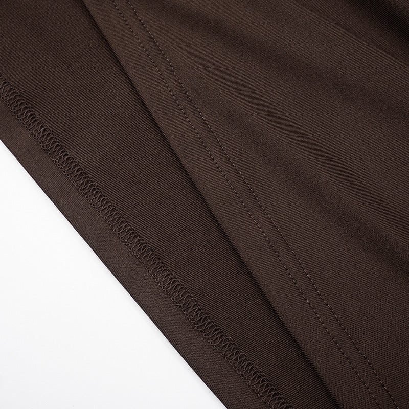 Gans Mini Dress - Brown