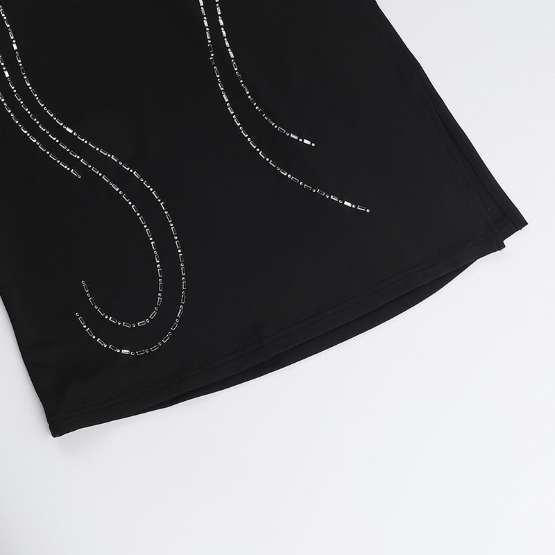 Strapless Embellished Bodycon Column Maxi Dress 12