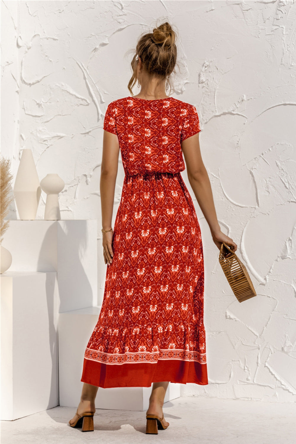 Floral Patchwork Long Dress