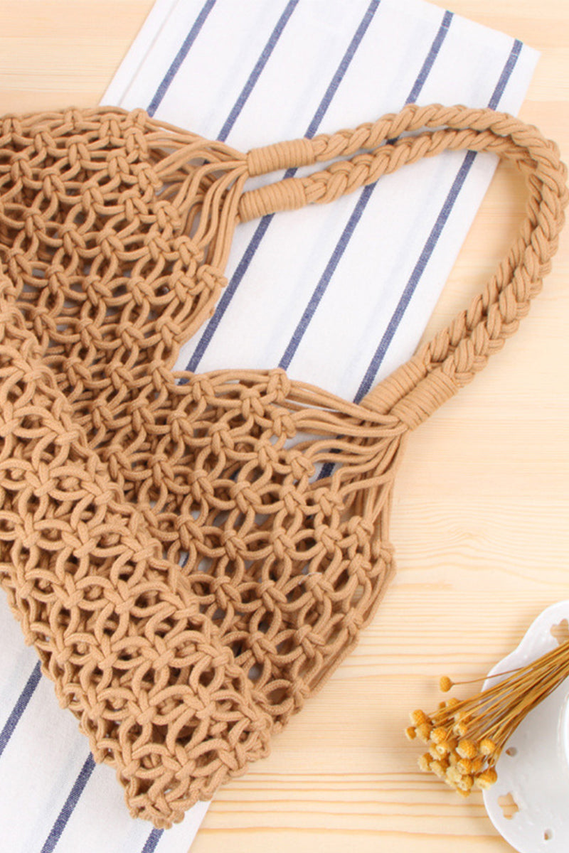 Beach Woven Straw Shopper Bag - Fashionpara