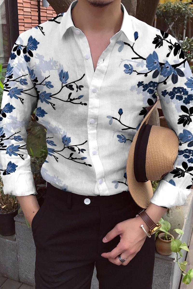 Men's Cotton&Linen Long-Sleeved Fashion Casual Shirt - Fashionpara