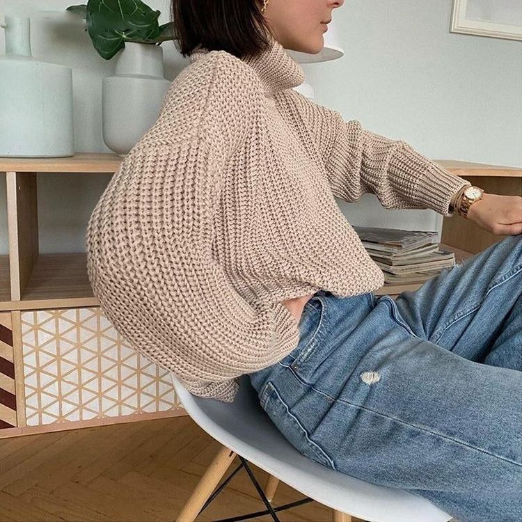 Vlogger Turtleneck Knitted Sweater 5