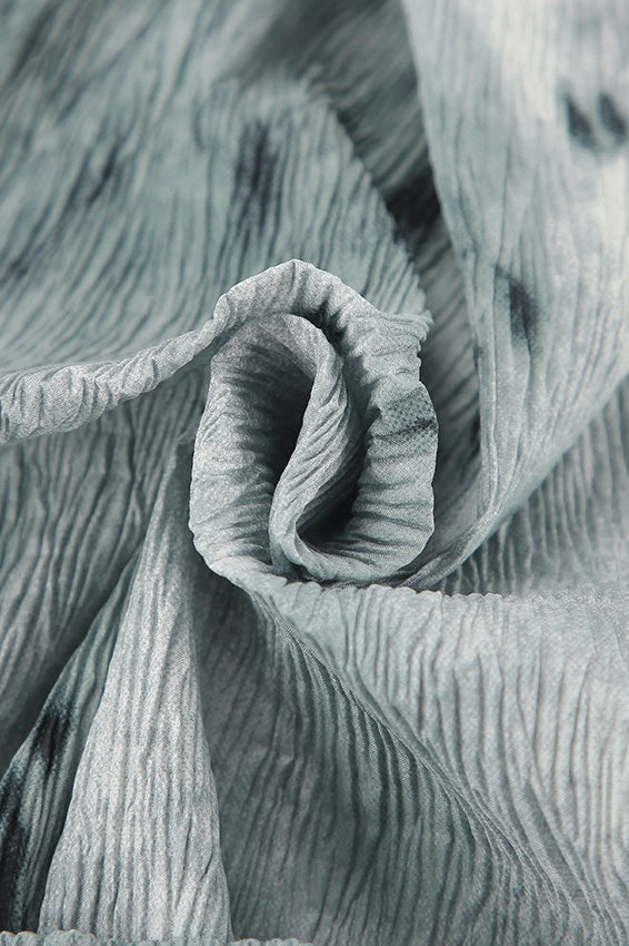 Tie Dye Off Shoulder Flare Sleeve Blouse - Fashionpara