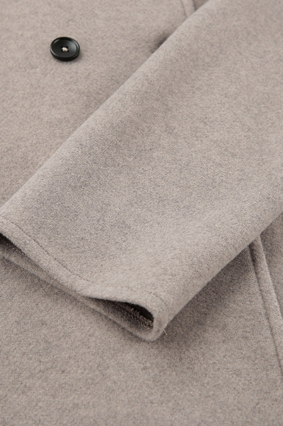 Stylish Brown Double-Breasted Blazer Coat for Sophisticated Looks